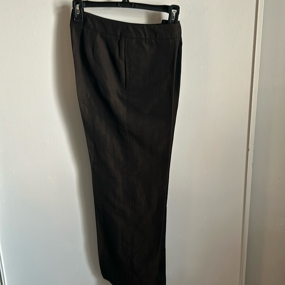 French Connection Women’s Wool and Linen Blend Brown Trouser Dress Pants Slacks